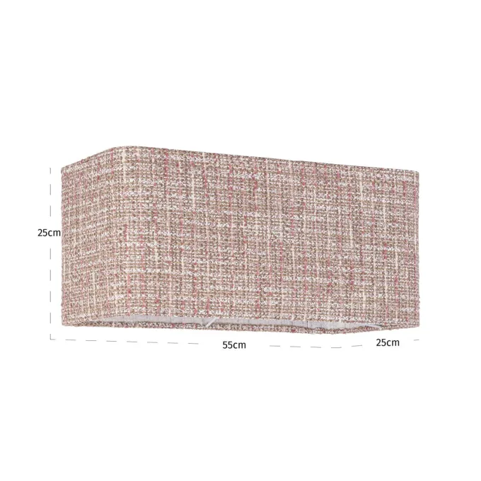 Richmond Interiors Lampenkap Live trendy rose rectangle large