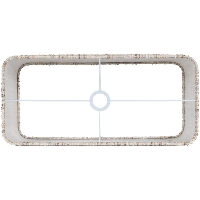 Richmond Interiors Lampenkap Filou cream coco rectangle large