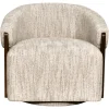 Richmond Interiors Lounge stoel Marina naturel softweave draaistoel