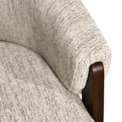 Richmond Interiors Lounge stoel Marina naturel softweave draaistoel
