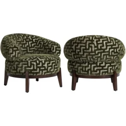 Richmond Interiors Lounge stoel Montana moss labyrinth