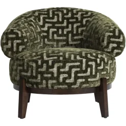 Richmond Interiors Lounge stoel Montana moss labyrinth