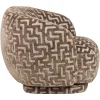 Richmond Interiors Lounge stoel Negreslo bruin labyrinth