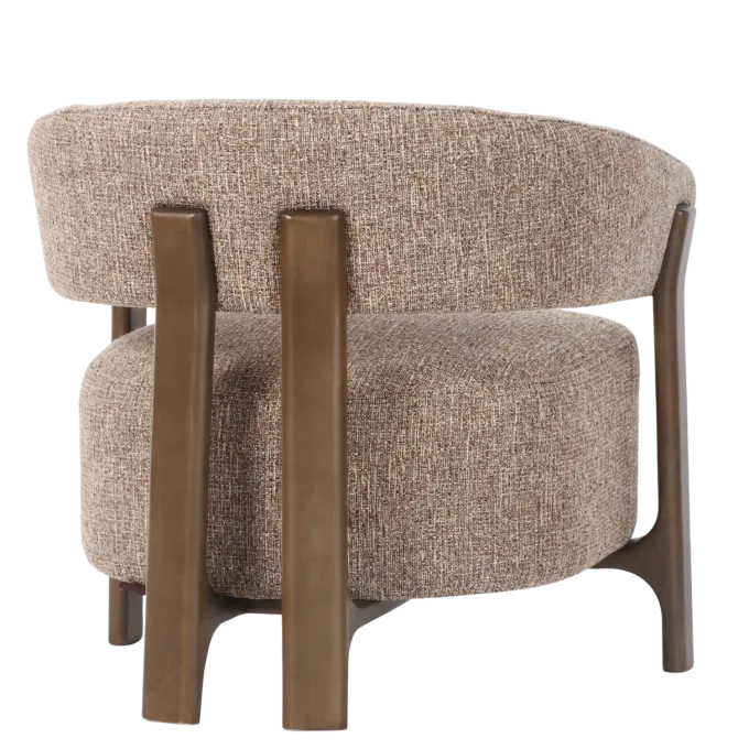 Richmond Interiors Lounge stoel Dalara brown tweed