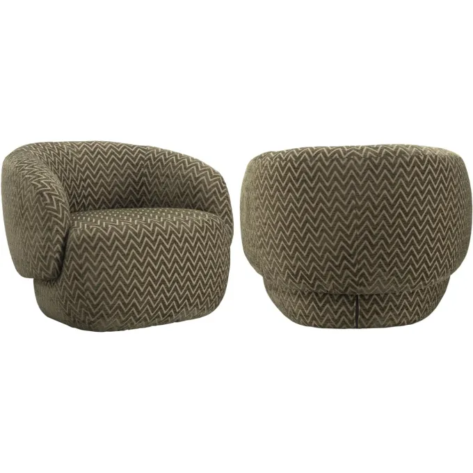 Richmond Interiors Lounge stoel Milano mos chevron