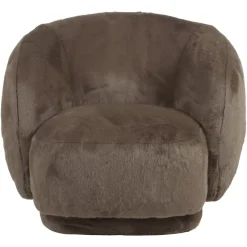 Richmond Interiors Lounge stoel Negreslo bruin fluffy
