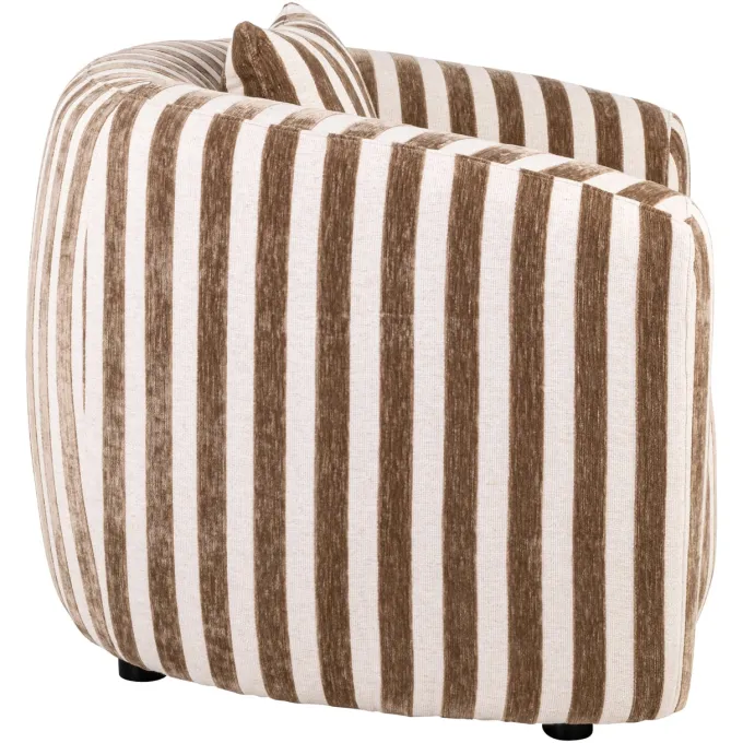 Richmond Interiors Lounge stoel Luxandra stripes zand