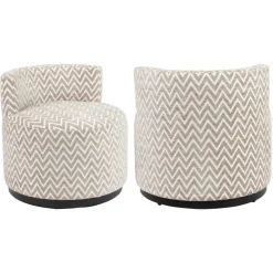 Richmond Interiors Lounge stoel Franny zand chevron