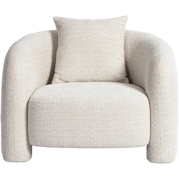 Richmond Interiors Lounge stoel Tuscany beige blockweave