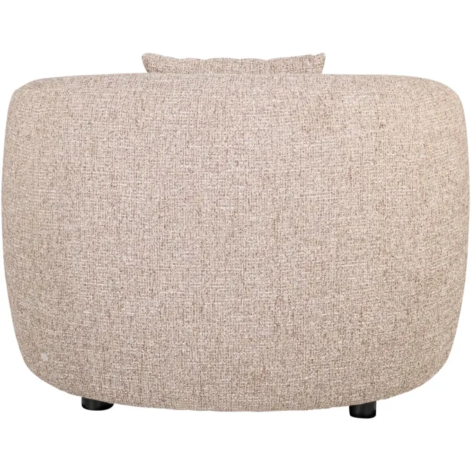 Richmond Interiors Lounge stoel Luxandra zand tweed fire retardant