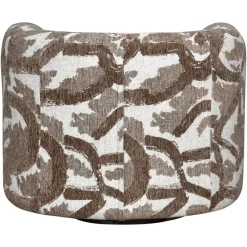 Richmond Interiors Lounge stoel Talley bruin nature draaistoel