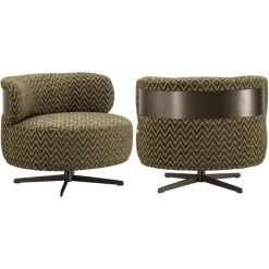 Richmond Interiors Lounge stoel Lauren mos chevron