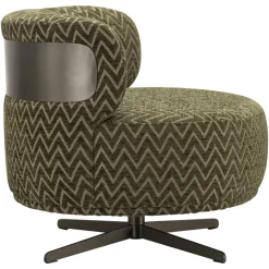 Richmond Interiors Lounge stoel Lauren mos chevron