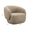 Richmond Interiors Lounge stoel Milano zand tweed