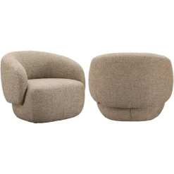 Richmond Interiors Lounge stoel Milano zand tweed