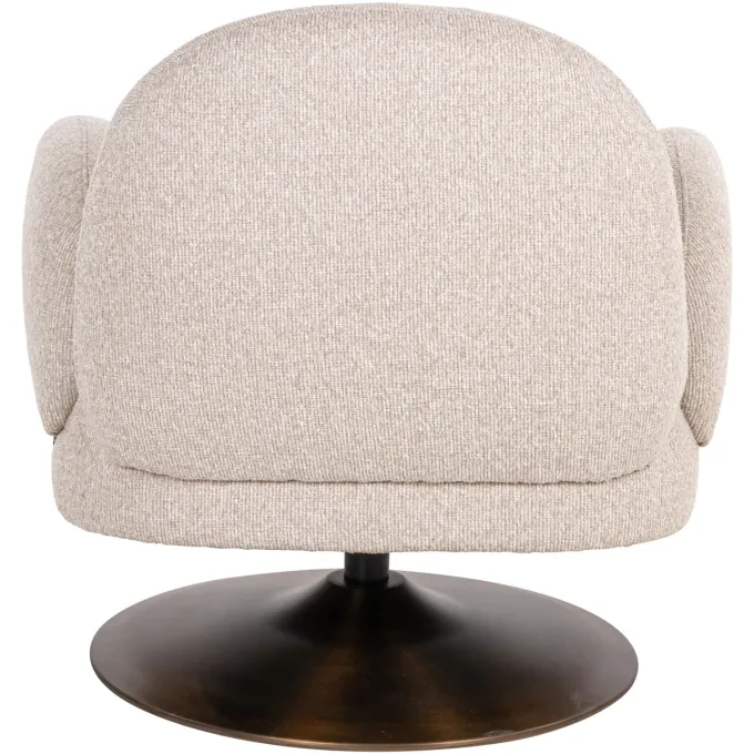 Richmond Interiors Lounge stoel Kagney biscotti swivel