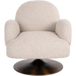Richmond Interiors Lounge stoel Kagney biscotti swivel