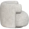 Richmond Interiors Lounge stoel Talley creme tweed draaistoel