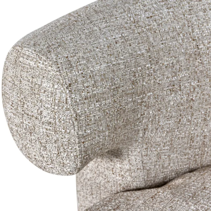 Richmond Interiors Lounge stoel Talley creme tweed draaistoel