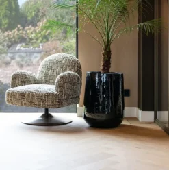 Richmond Interiors Lounge stoel Kagney brown omara swivel