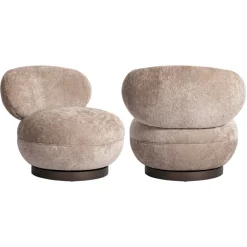Richmond Interiors Lounge stoel Jace be easy zand draaibaar fire retardant