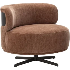Richmond Interiors Lounge stoel Lauren be recht mocha mousse