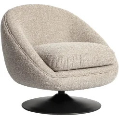 Richmond Interiors Lounge stoel Nodo naturel chunky draaibaar
