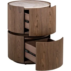 Richmond Interiors Nachtkastje Ellery bruin 2 lades