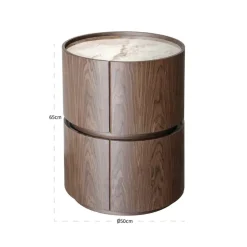 Richmond Interiors Nachtkastje Ellery bruin 2 lades