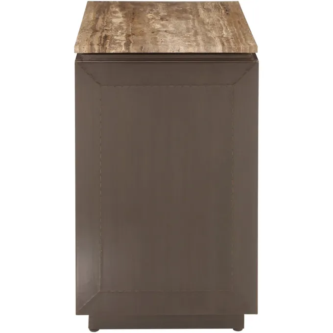 Richmond Interiors Nachtkastje Russo brown 3-drawers