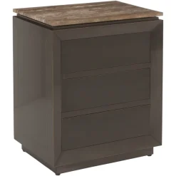 Richmond Interiors Nachtkastje Russo brown 3-drawers
