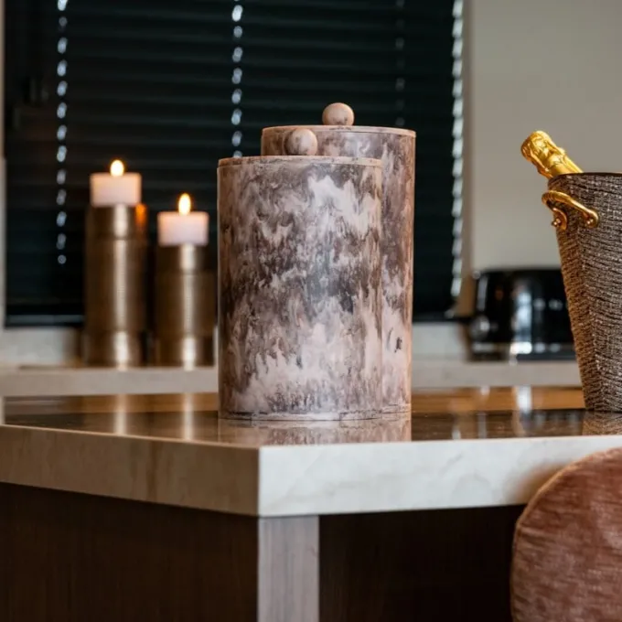 Richmond Interiors Opbergdoos Rosaline chocolade bruin – klein