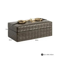 Richmond Interiors Opbergdoos Blade olive klein