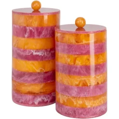 Richmond Interiors Opbergdoos Lilybelle roze/orange – groot