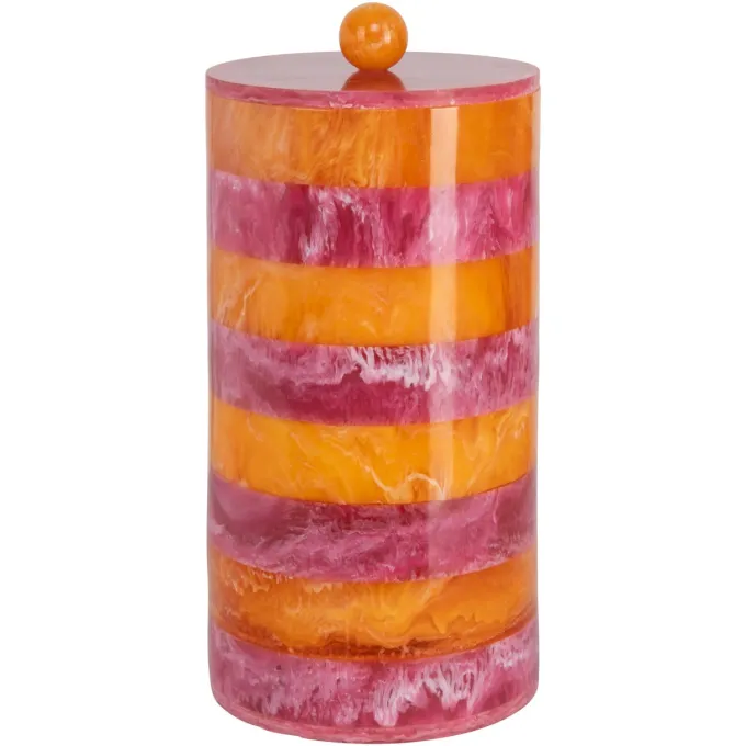 Richmond Interiors Opbergdoos Lilybelle roze/orange – groot