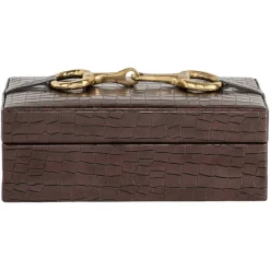 Richmond Interiors Opbergdoos Rex donker bruin klein