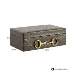 Richmond Interiors Opbergdoos Blade olive groot