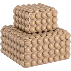 Richmond Interiors Opbergdoos Ash beige klein