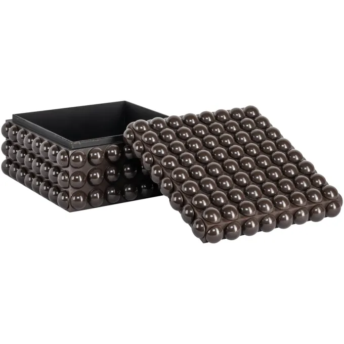 Richmond Interiors Opbergdoos Nyx donker bruin groot
