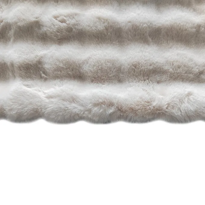 Richmond Interiors Plaid Cosy Fluff creme 200x300