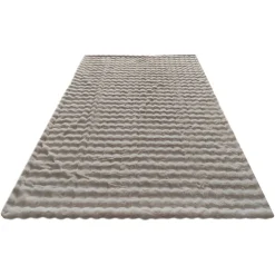 Richmond Interiors Plaid Cosy Fluff creme 200x300