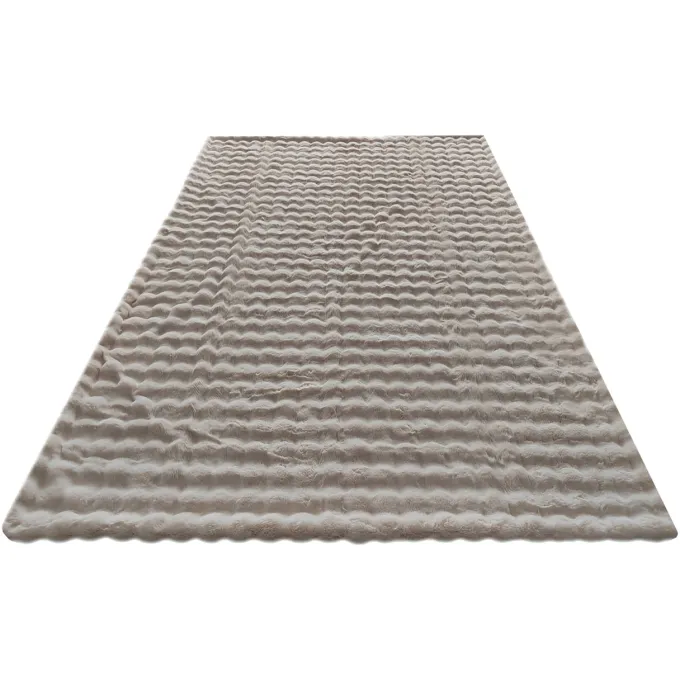 Richmond Interiors Plaid Cosy Fluff creme 200x300