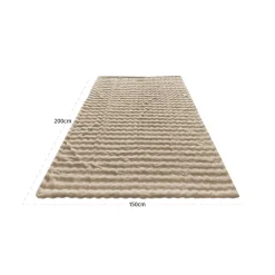Richmond Interiors Plaid Nordic Plush beige 150x200