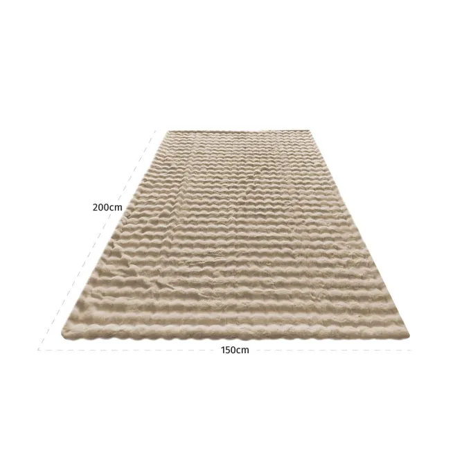 Richmond Interiors Plaid Nordic Plush beige 150x200