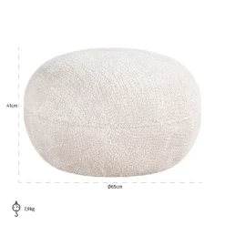 Richmond Interiors Poef Jace lovely cream Be Lovely 11 Cream