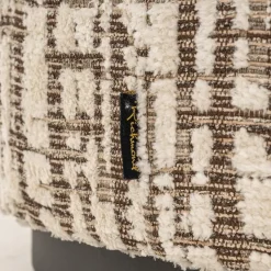 Richmond Interiors Poef Lexie 70Ø cream dalia 11