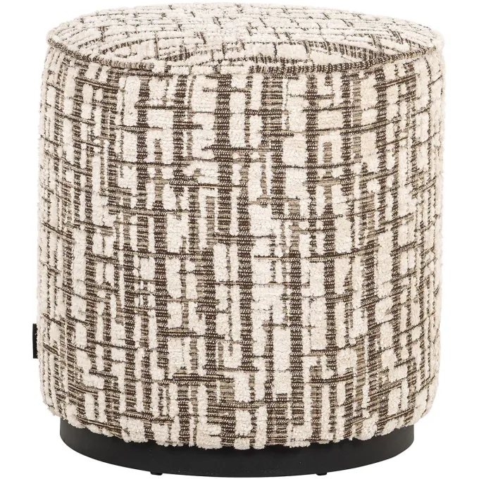 Richmond Interiors Poef Lexie 45Ø cream dalia 11
