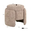 Richmond Interiors Poef & Voetenbank Cupid Mocca met opbergruimte