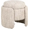Richmond Interiors Poef & Voetenbank Cupid beige angora met opbergruimte