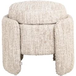 Richmond Interiors Poef & Voetenbank Cupid beige angora met opbergruimte